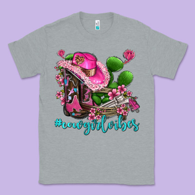 Cowgirl Vibes With Boots And Gun Classic Tee Designed By Adodesignshop