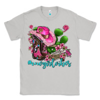Moon Dust cowgirl vibes with boots and gun Classic Tee - AdoDesignShop