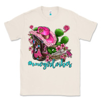 Natural cowgirl vibes with boots and gun Classic Tee - AdoDesignShop