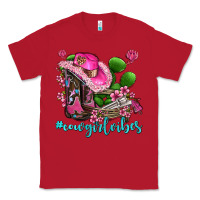 Red cowgirl vibes with boots and gun Classic Tee - AdoDesignShop