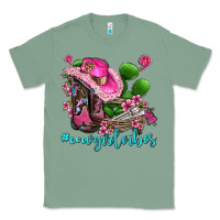 Sage cowgirl vibes with boots and gun Classic Tee - AdoDesignShop