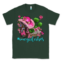 Sports Green cowgirl vibes with boots and gun Classic Tee - AdoDesignShop