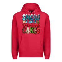 Cardinal snow flakes and Christmas cakes Premium Hoodie - Jasminsmagicworld