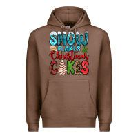 Chestnut snow flakes and Christmas cakes Premium Hoodie - Jasminsmagicworld
