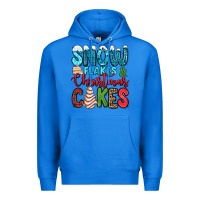 True Royal snow flakes and Christmas cakes Premium Hoodie - Jasminsmagicworld
