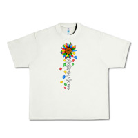 Pistachio autism mama sunflower white Urban Heavy Tee - JahusDesignShop