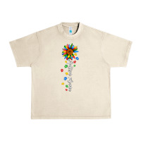 Sandshell autism mama sunflower white Urban Heavy Tee - JahusDesignShop