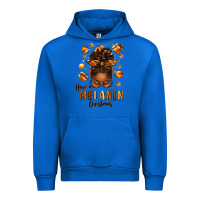 Cobalt have a melanin christmas afro messy bun Urban Hoodie - texasbilliewilder