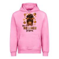 Fuchsia Pink have a melanin christmas afro messy bun Urban Hoodie - texasbilliewilder