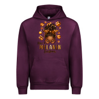 Mauve Wine have a melanin christmas afro messy bun Urban Hoodie - texasbilliewilder