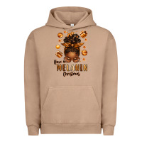 Pigment Burro have a melanin christmas afro messy bun Urban Hoodie - texasbilliewilder