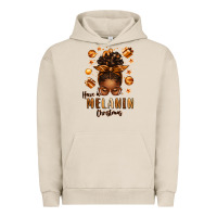 Pigment French Oak have a melanin christmas afro messy bun Urban Hoodie - texasbilliewilder