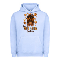 Have A Melanin Christmas Afro Messy Bun Urban Hoodie | Teevron