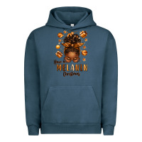 Pigment Midnight Navy have a melanin christmas afro messy bun Urban Hoodie - texasbilliewilder