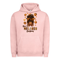 Pigment Salmon have a melanin christmas afro messy bun Urban Hoodie - texasbilliewilder
