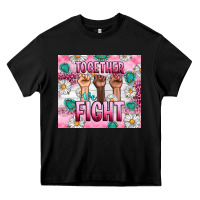 Black Breast Cancer Together Fight Heavy Core Tee - Artiststas