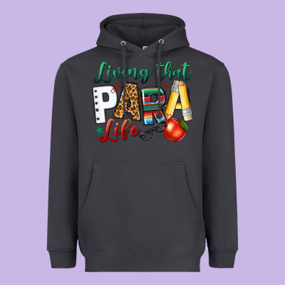 Living That Para Life Heavyweight Hoodie Designed By Nancycooperartshop
