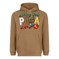 Toasted Coconut living that para life Heavyweight Hoodie - NancyCooperArtShop