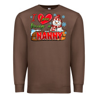 Chestnut i love being a nanny Premium Sweatshirt - MaliasSmallBusiness
