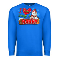 True Royal i love being a nanny Premium Sweatshirt - MaliasSmallBusiness