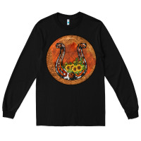 Black horseshoe circle Long Sleeve Tee - JahusDesignShop