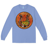 Colony Blue horseshoe circle Long Sleeve Tee - JahusDesignShop