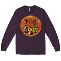Plum horseshoe circle Long Sleeve Tee - JahusDesignShop