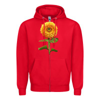 Red gummy bear sunflower Zipper Hoodie - LillyAllenDesigns