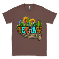 Chestnut yeehaw and cactus with horseshoe Classic Tee - AdoDesignShop