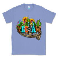 Colony Blue yeehaw and cactus with horseshoe Classic Tee - AdoDesignShop