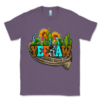 Lavender yeehaw and cactus with horseshoe Classic Tee - AdoDesignShop