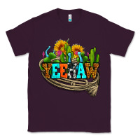 Plum yeehaw and cactus with horseshoe Classic Tee - AdoDesignShop