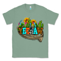 Sage yeehaw and cactus with horseshoe Classic Tee - AdoDesignShop