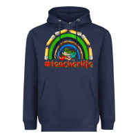 Navy teacher life Heavyweight Hoodie - NancyCooperArtShop