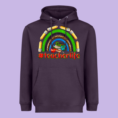 Teacher Life Heavyweight Hoodie Designed By Nancycooperartshop