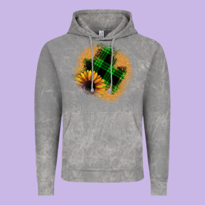 Sunflower Christmas Patch Vintage Hoodie Designed By Jahusdesignshop