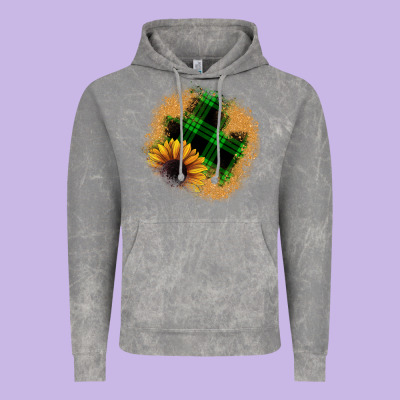 Sunflower Christmas Patch Vintage Hoodie Designed By Jahusdesignshop