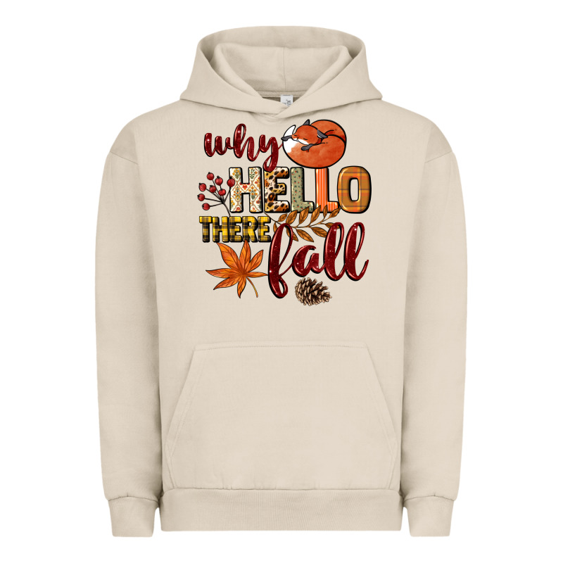 Why Hello There Fall Urban Hoodie by NancyCooperArtShop | Teevron