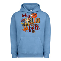 Pigment Pebble Blue Why hello there Fall Urban Hoodie - NancyCooperArtShop