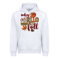 White Why hello there Fall Urban Hoodie - NancyCooperArtShop