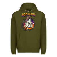 Army Green boo haw Premium Hoodie - BarkalooDesign