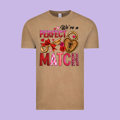 We're A Perfect Match Vintage Tee Designed By Oliviacreatesart