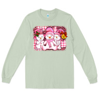 Matcha chillin pink   with my snowmies  ado Long Sleeve Tee - AdoDesignShop
