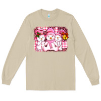 Mushroom chillin pink   with my snowmies  ado Long Sleeve Tee - AdoDesignShop