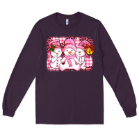 Plum chillin pink   with my snowmies  ado Long Sleeve Tee - AdoDesignShop