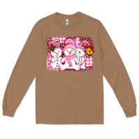 Toasted Coconut chillin pink   with my snowmies  ado Long Sleeve Tee - AdoDesignShop