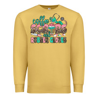 Antique Gold coffee scrubs and rubber gloves Premium Sweatshirt - MaliasSmallBusiness
