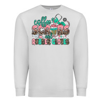 Dove Grey coffee scrubs and rubber gloves Premium Sweatshirt - MaliasSmallBusiness