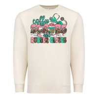 Sandshell coffee scrubs and rubber gloves Premium Sweatshirt - MaliasSmallBusiness
