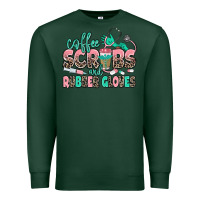 Sports Green coffee scrubs and rubber gloves Premium Sweatshirt - MaliasSmallBusiness